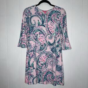 Lilly Pulitzer Women’s Ophelia Swing Dress Pink Tropics Paisley Size XS